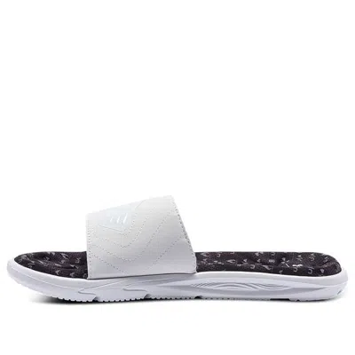 Under Armour Mercenary 12 Slide 'white Black' In Gray