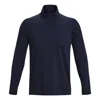 Under Armour Meridian 1/4 Zip Long Sleeve Top 'midnight Navy' In Blue