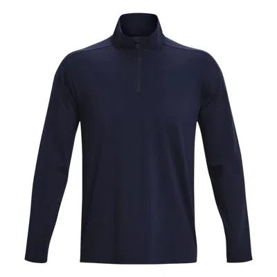 Under Armour Meridian 1/4 Zip Long Sleeve Top 'midnight Navy' In Blue