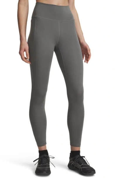 Under Armour Meridian Ankle Leggings In Gray