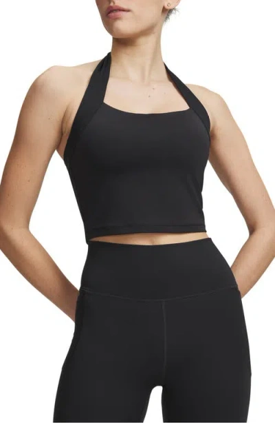 Under Armour Meridian Halter Tank In Black