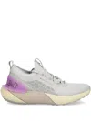 Under Armour Mesh-panelled Sneakers In Grey