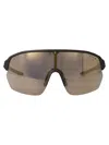 Under Armour Metalized Black Acetate Sunglasses In Brown
