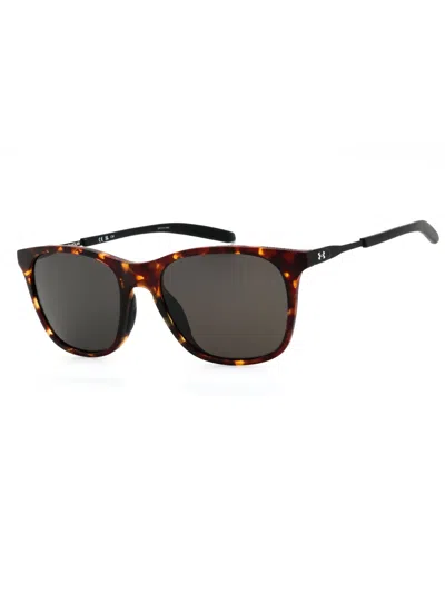 Under Armour Modern Rectangular Sunglasses For Men - Ua Gamut Style In Brown