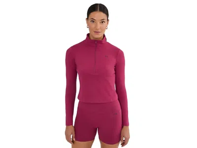 Under Armour Motion 1/2 Zip Women's Sweatshirt Claret/ox Blood: Md (us 8-10), Polyester In Purple