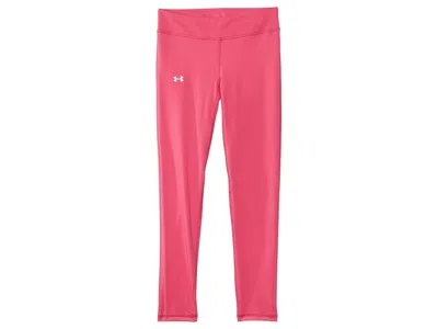 Under Armour Motion Leggings (big Kids) Girl's Casual Pants Super Pink/white : Xl (18-20 Big Kid)
