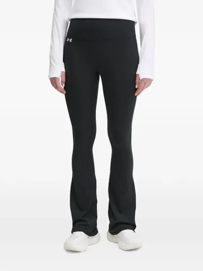 Under Armour Motion Logo-print Flared Leggings In Black