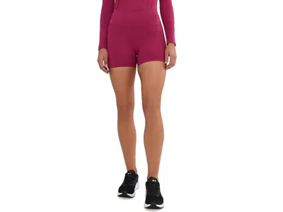 Under Armour Motion Middy Shorts Women's Shorts Claret/ox Blood: 2xl (us 18) In Pink