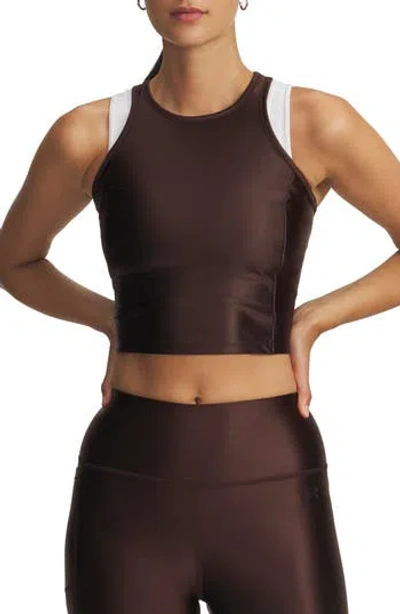 Under Armour Motion Shine Performance Racerback Tank In Black