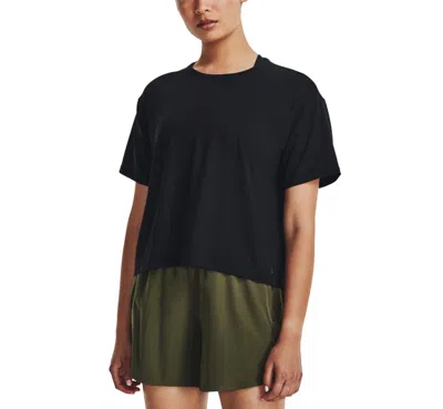 Under Armour Motion Short Sleeve Shirt In Black/jet Gray