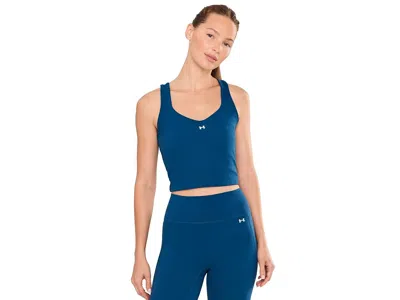 Under Armour Motion Tank Top Women's Clothing Blackout Navy/white: Xl (us 16) In Brown