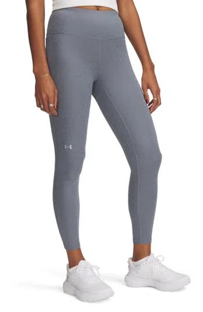 Under Armour Movement Gloss Ankle Performance Leggings In Gray