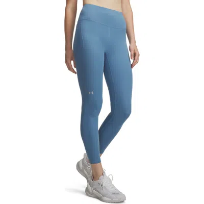 Under Armour Movement High Waist Ankle Pocket Leggings In Blue Smoke