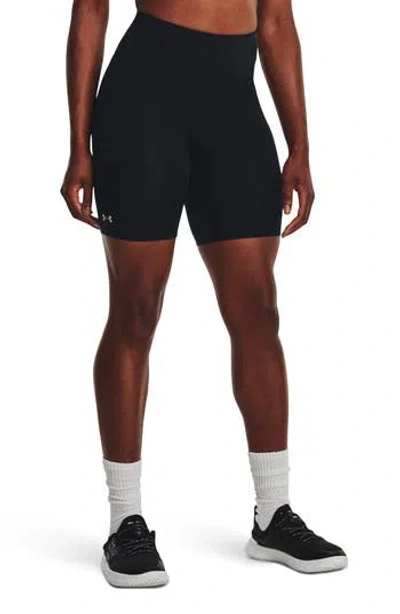 Under Armour Movement High Waist Pocket Bike Shorts In Multi