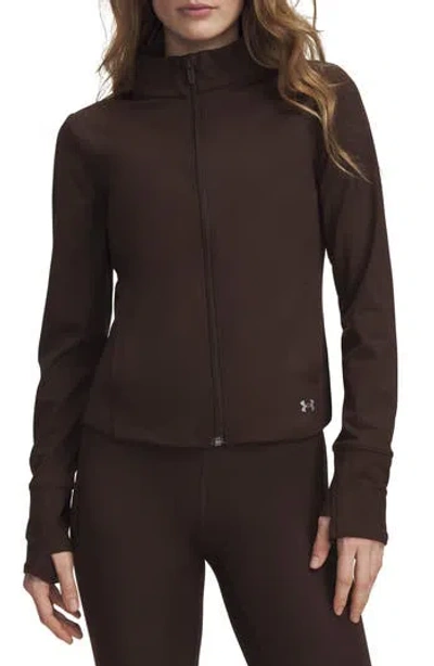 Under Armour Movement Performance Full Zip Jacket In Brown