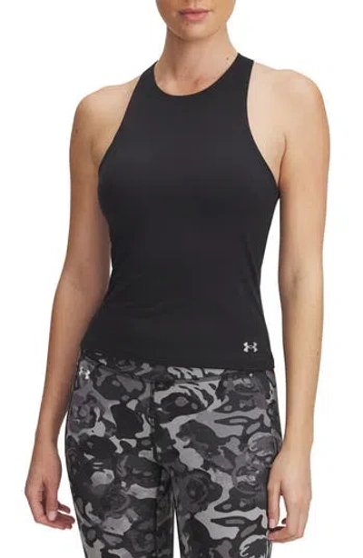 Under Armour Movement Performance Racerback Longline Tank In Black