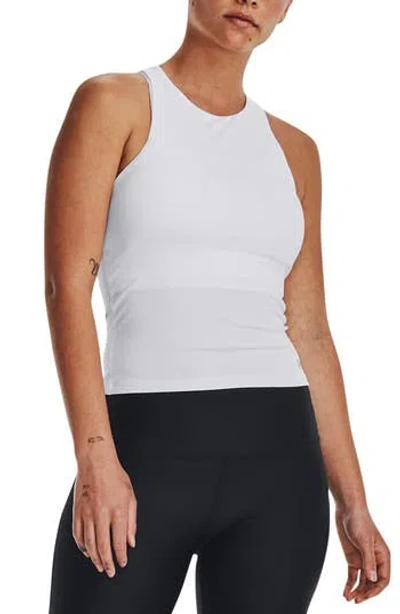 Under Armour Movement Performance Racerback Longline Tank In White