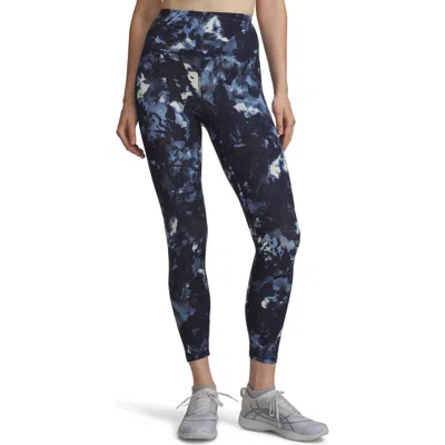Under Armour Movement Printed Pocket Ankle Leggings In Blue