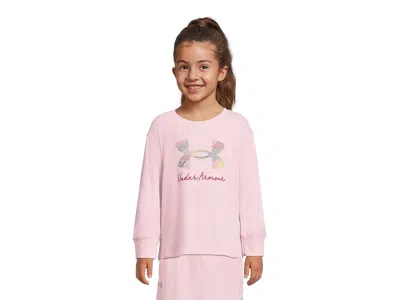 Under Armour Mtn Range Logo T-shirts (big Kid) Girl's T Shirt Prime Pink : Lg (14-16 Big Kid), Cotton/polyester