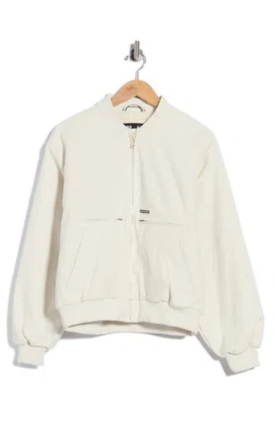 Under Armour Ode Ua Storm Fleece Lined Performance Bomber Jacket In White