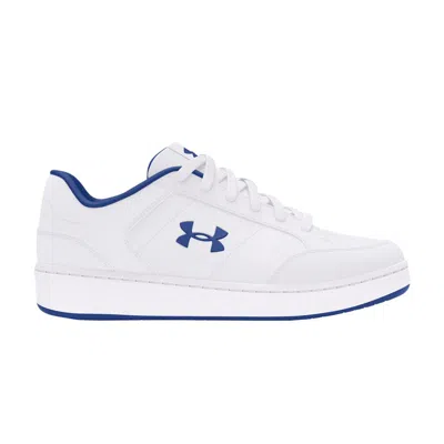 Pre-owned Under Armour Official Gs 'white Tech Blue' | Kid's Size 5.5