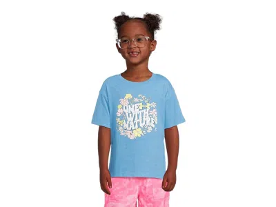 Under Armour One With Nature T-shirts (big Kid) Girl's Dress Ether Blue : Md (10-12 Big Kid), Cotton/polyester