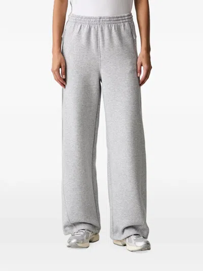 Under Armour Open Unstoppable Fleece Logo-print Wide-leg Track Pants In Gray
