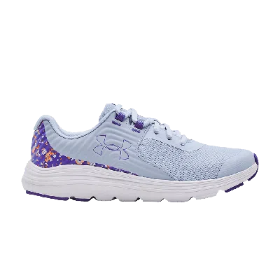 Pre-owned Under Armour Outhustle Print Gs 'oxford Blue Brilliant Violet'