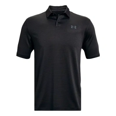 Under Armour Performance Stripe Polo Shirt 'black'