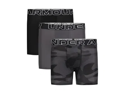 UNDER ARMOUR PERFORMANCE TECH - PRINTS 3-PACK (BIG KIDS) BOY'S UNDERWEAR BLACK: SM (8 BIG KID)