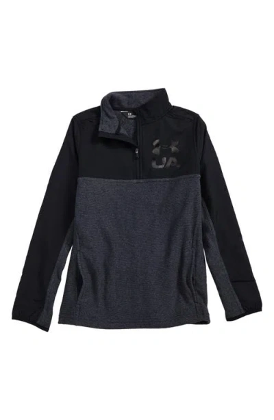 Under Armour Kids'  Phenom Coldgear® Quarter Zip Pullover In Black