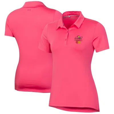 Under Armour Pink Arnold Palmer Invitational T2 Green Polo