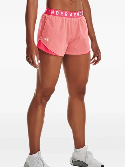 Under Armour Play Up 3.0 Twist Shorts In Pink
