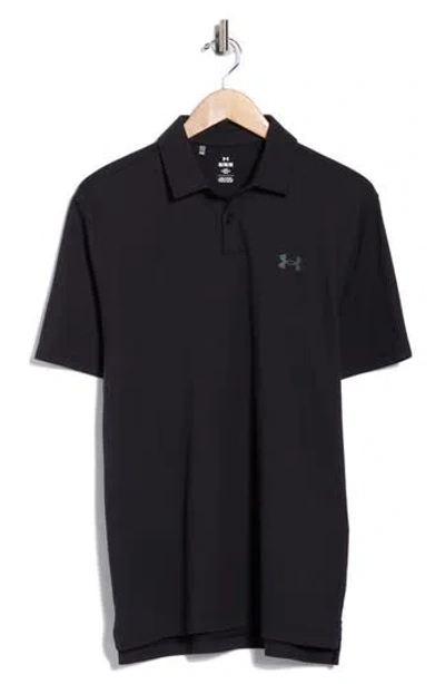 Under Armour Playoff Piqué Polo In Black