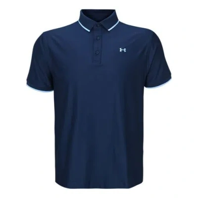 Under Armour Playoff Pique Polo Shirt 'college Navy' In Blue