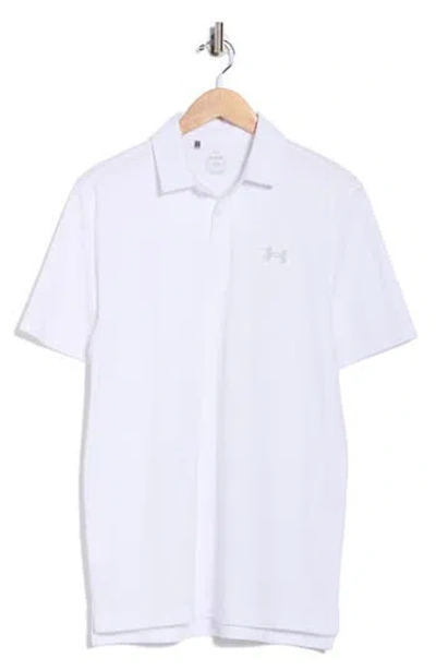 Under Armour Playoff Piqué Polo In White