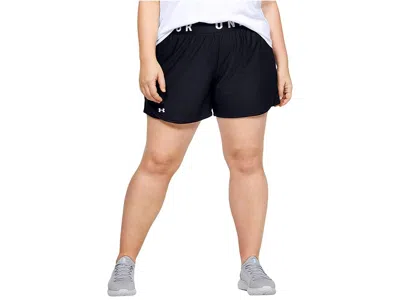 Under Armour Plus Size Play Up Shorts 5 Women's Shorts Black/white: 3x 5