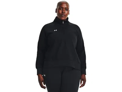 Under Armour Plus Size Rival Fleece 1/2 Zip Sweatshirt In Purple