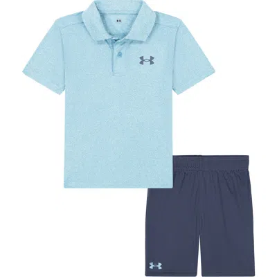 Under Armour Babies'  Polo Shirt & Shorts Set In Blue