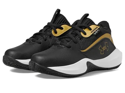 Under Armour Pre School Lockdown 7 (little Kid) Kids Shoes Black/black/metallic Gold : 13.5 Little Kid M, Synthet