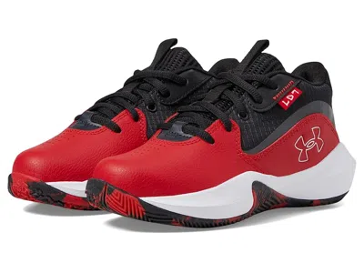 Under Armour Pre School Lockdown 7 (little Kid) Kids Shoes Red/black/white : 1.5 Little Kid M, Synthetic