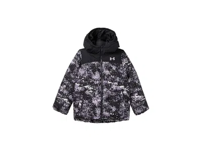 Under Armour Prime Printed Puffer Jacket (big Kid) Girl's Clothing Black : Lg (14-16 Big Kid), Polyester
