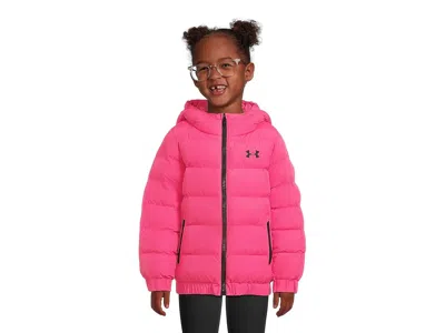 Under Armour Prime Puffer Jacket (little Kid) Girl's Clothing Virtual Pink : 6x Little Kid, Polyester