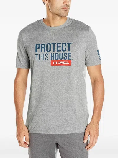 Under Armour Print T-shirt In Gray