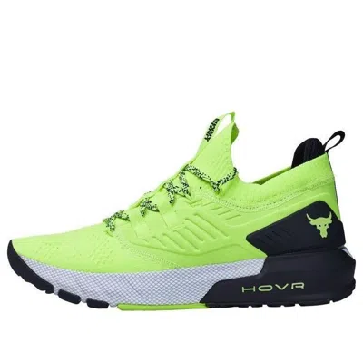 Under Armour Project Rock 3 'high-vis Yellow Black' In Green