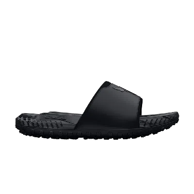 Pre-owned Under Armour Project Rock 3 Slide 'black Pitch Grey'