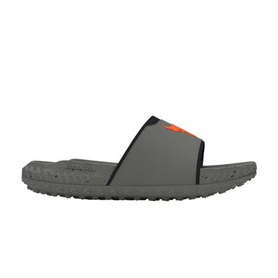 Pre-owned Under Armour Project Rock 3 Slide 'clay Green Orange' | Grey | Men's Size 7