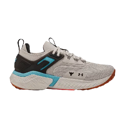Pre-owned Under Armour Project Rock 5 'grey Matter Blue Surf'