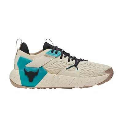 Pre-owned Under Armour Project Rock 6 'brown Teal' In Cream