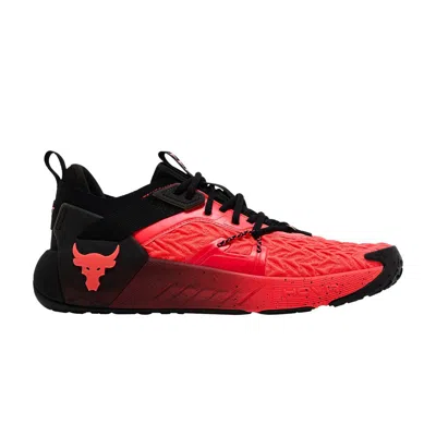 Pre-owned Under Armour Project Rock 6 'phoenix Fire Black' | Red | Men's Size 9.5